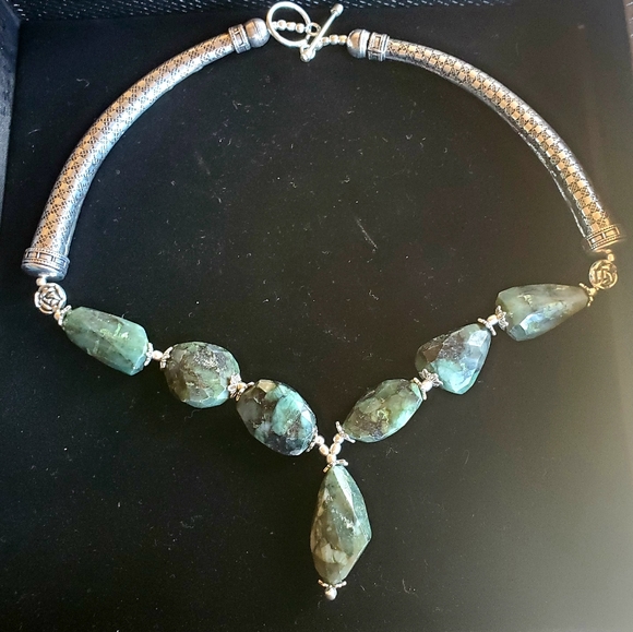 New Unique Labradorite 925 Silver Necklace. - Picture 14 of 16